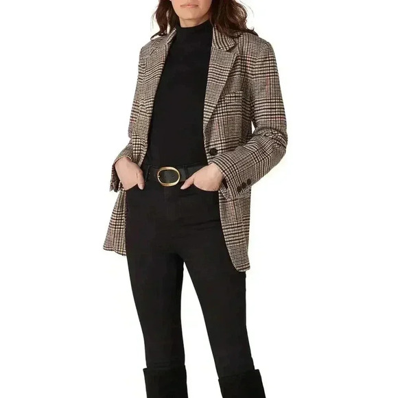 NWT | Thakoon Collective Plaid Preppy Fall Blazer Size 12 - Picture 3 of 8